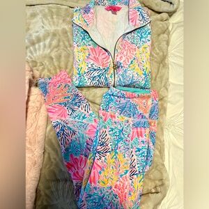 Lilly Pulitzer 3 piece set! Jacket (Med), leggings (sm) Skort (4) NWOT
